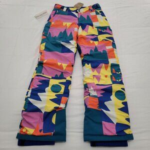 Patagonia Kids Powder Town Snow Pants Ski Pants Frontera Passage Blue L  (12)